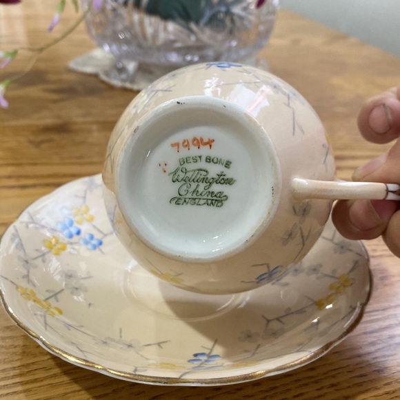 Wellington Bone China teacup and saucer - Picture 3 of 6